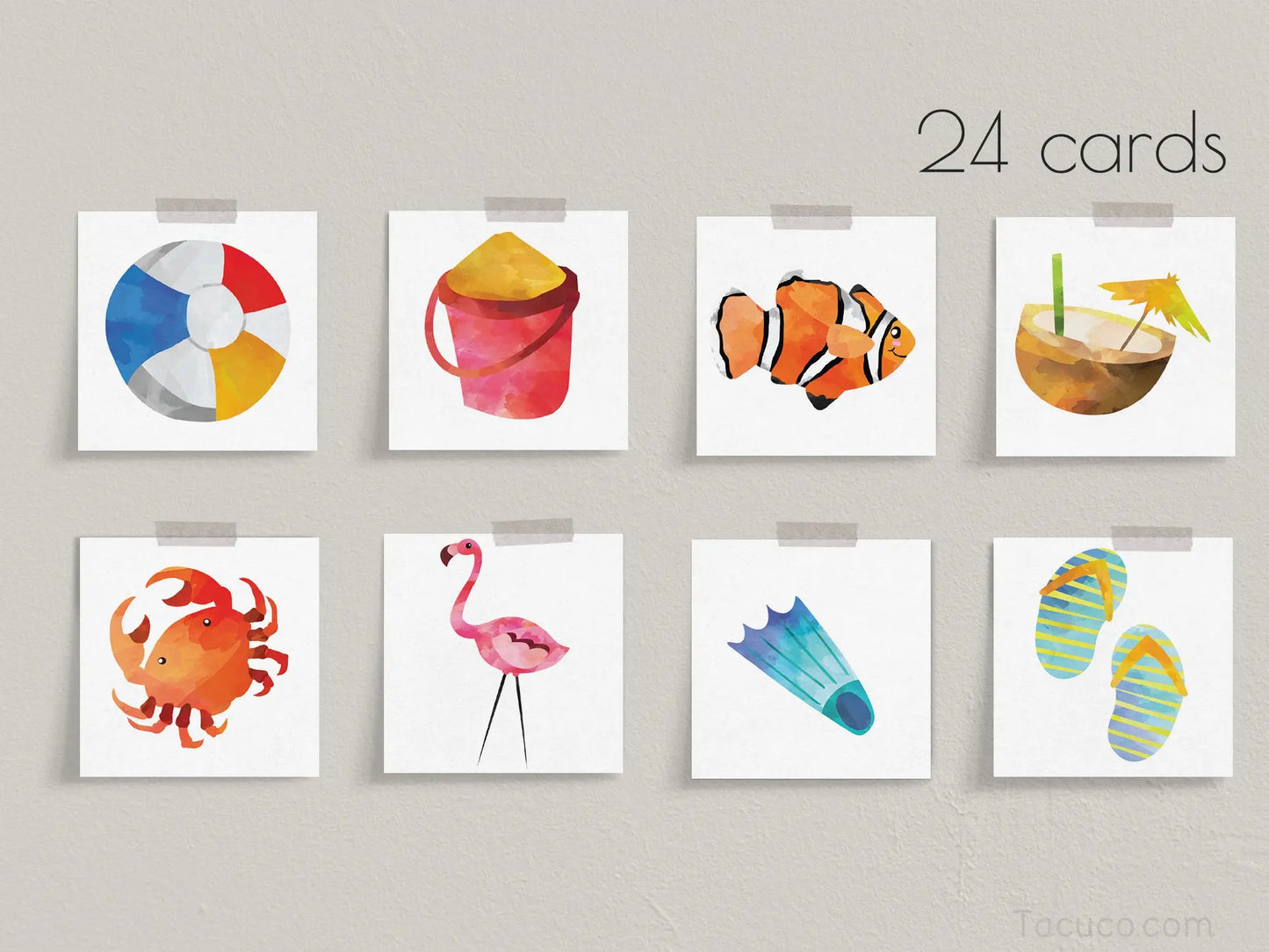 Summer Memory Game Tacucokids