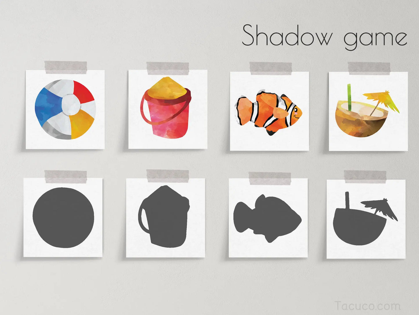 Summer Memory Game Tacucokids