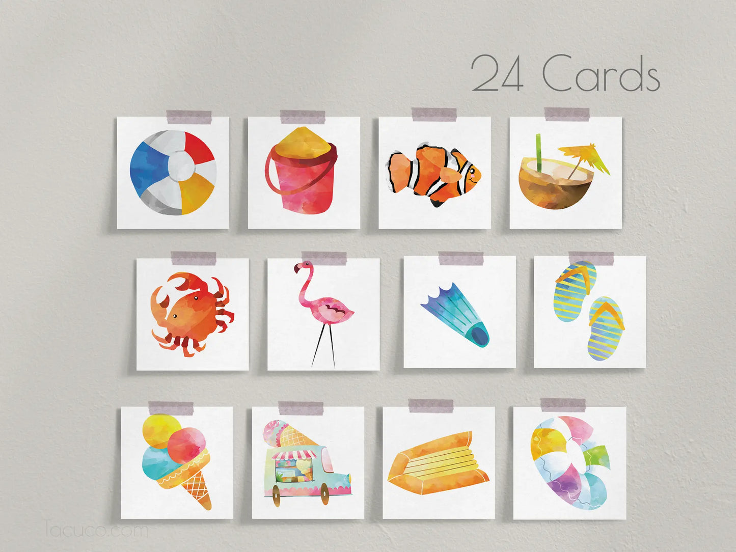 Summer Memory Game Tacucokids