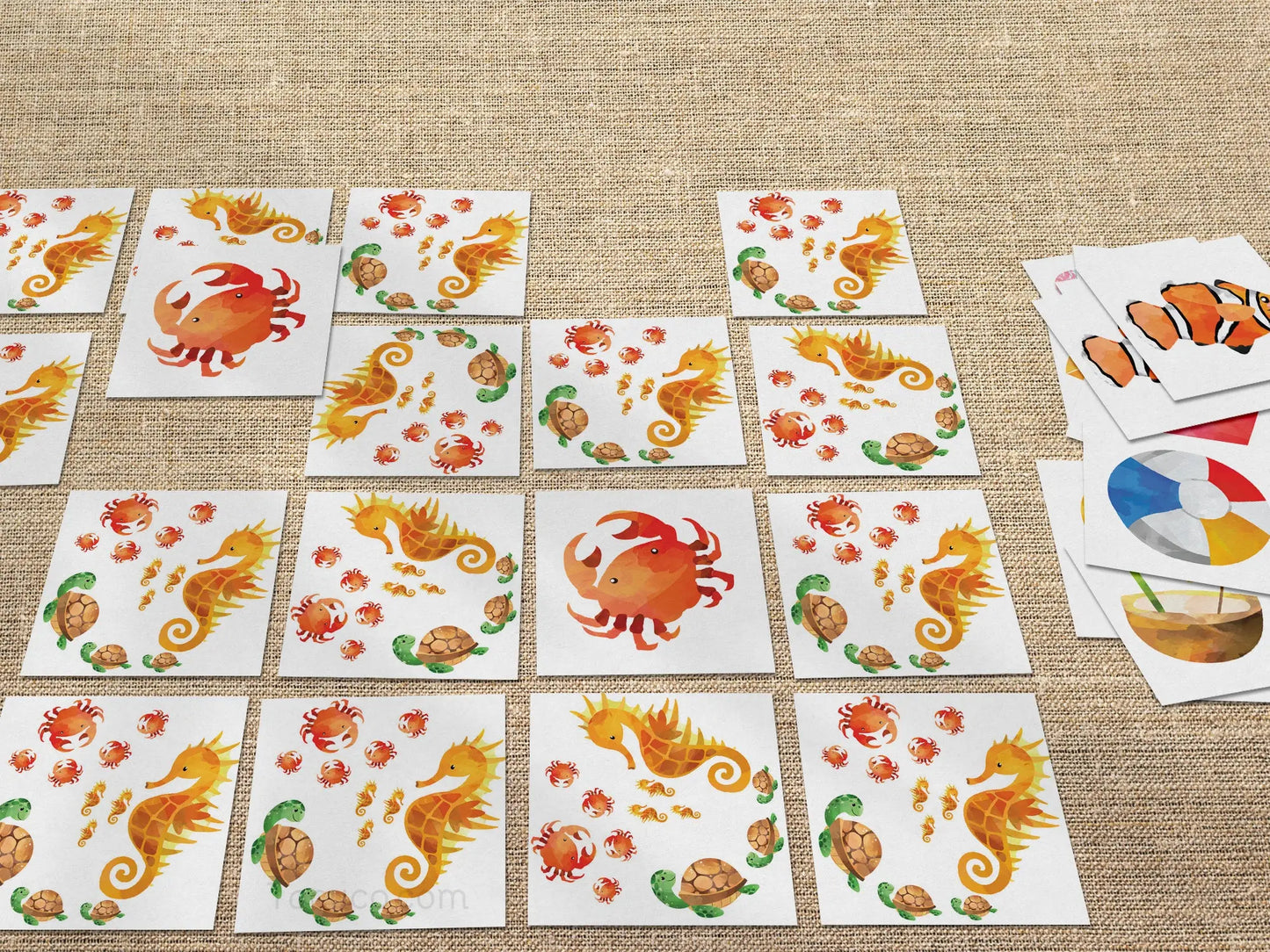 Summer Memory Game Tacucokids