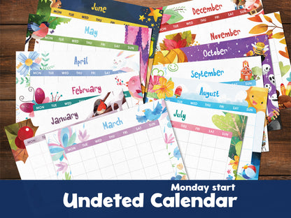 Calendario de niños