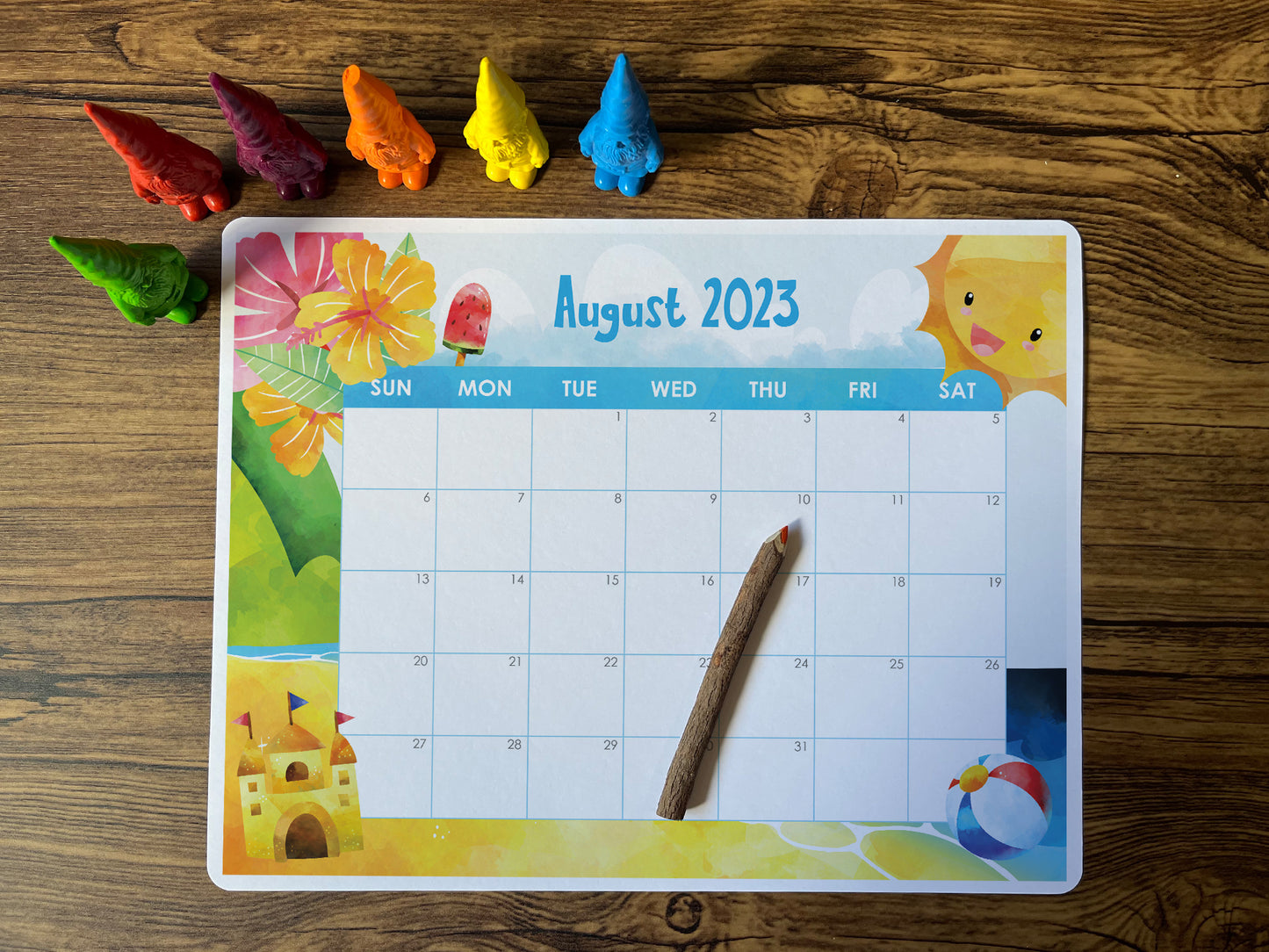 Summer calendar for kids Tacucokids