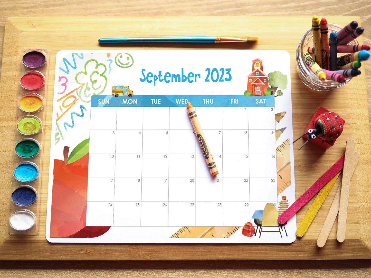 Summer calendar for kids