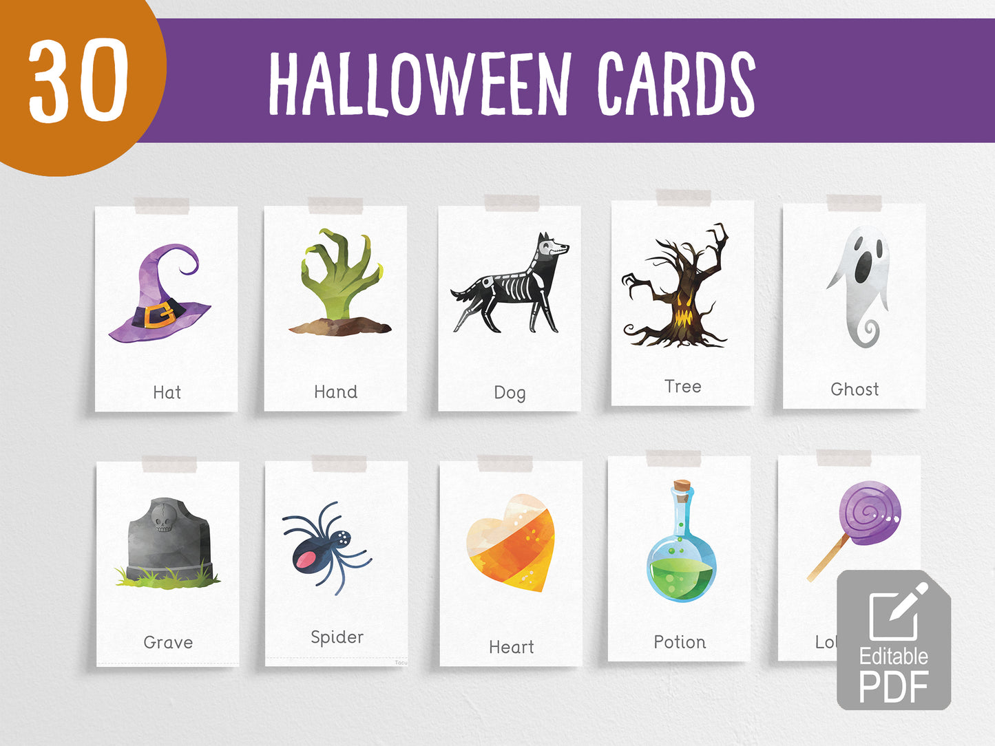 Flashcard for Autumn Tacucokids