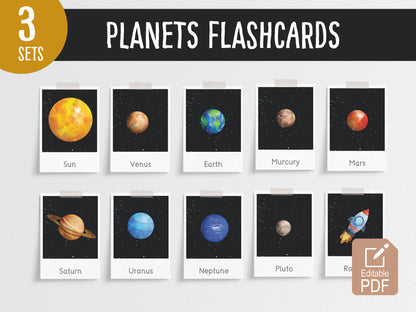 Planet flashcards