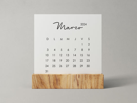 Mini calendar 3x3''
