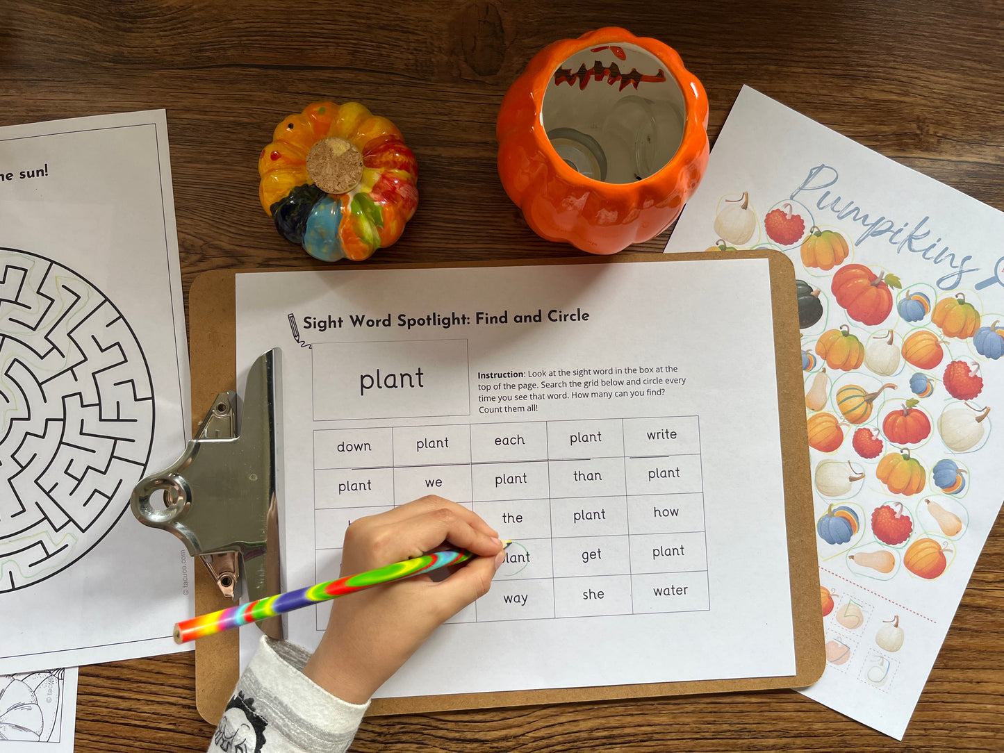 Pumpkins activity pack & the amazing world of pumpkins