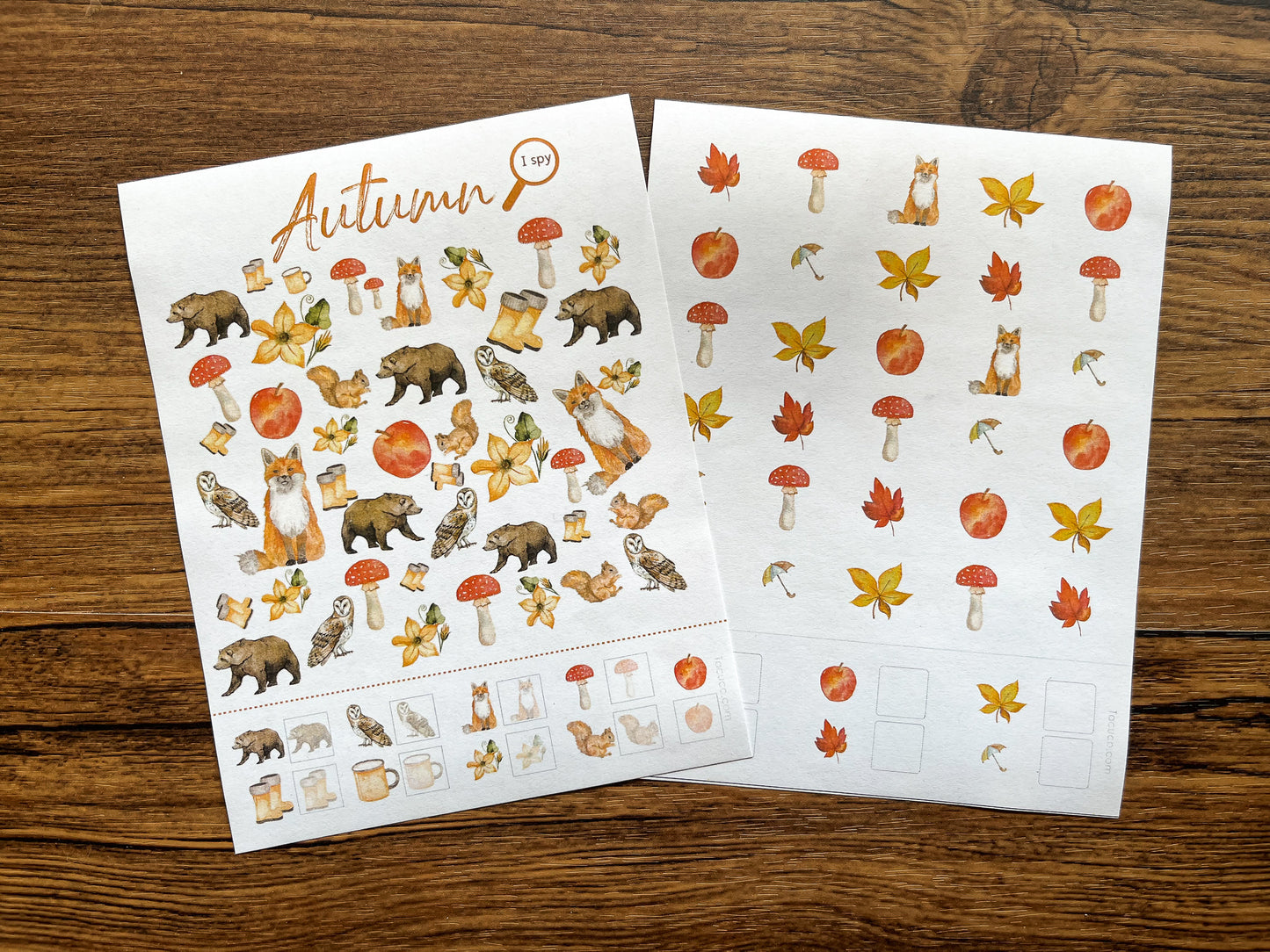 Autumn activity pack Tacucokids