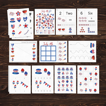 July 4th activity pack Tacucokids