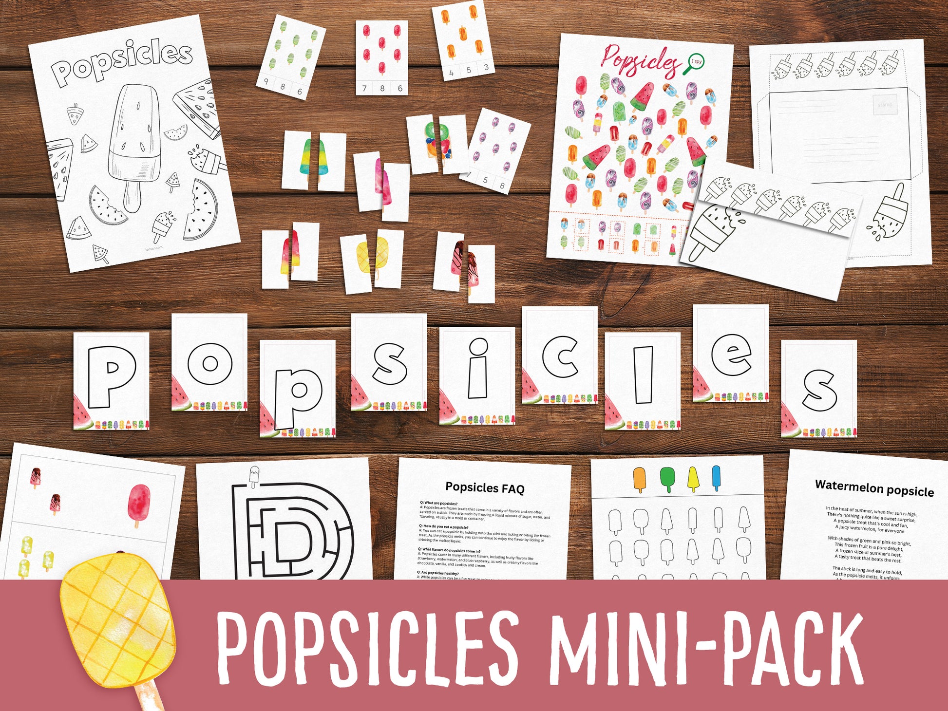 Popsicles mini-pack Tacucokids