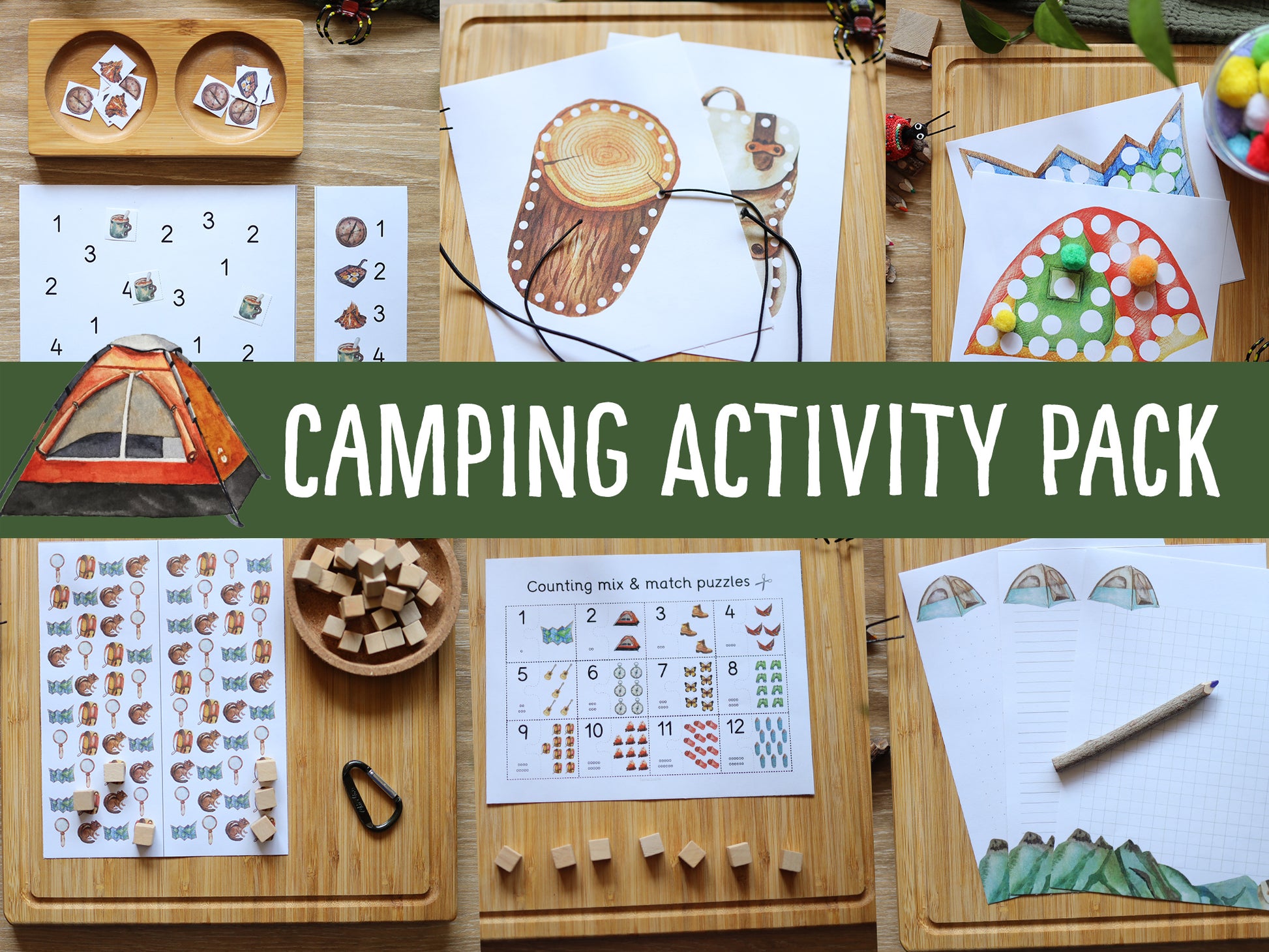 Camping activity pack Tacucokids