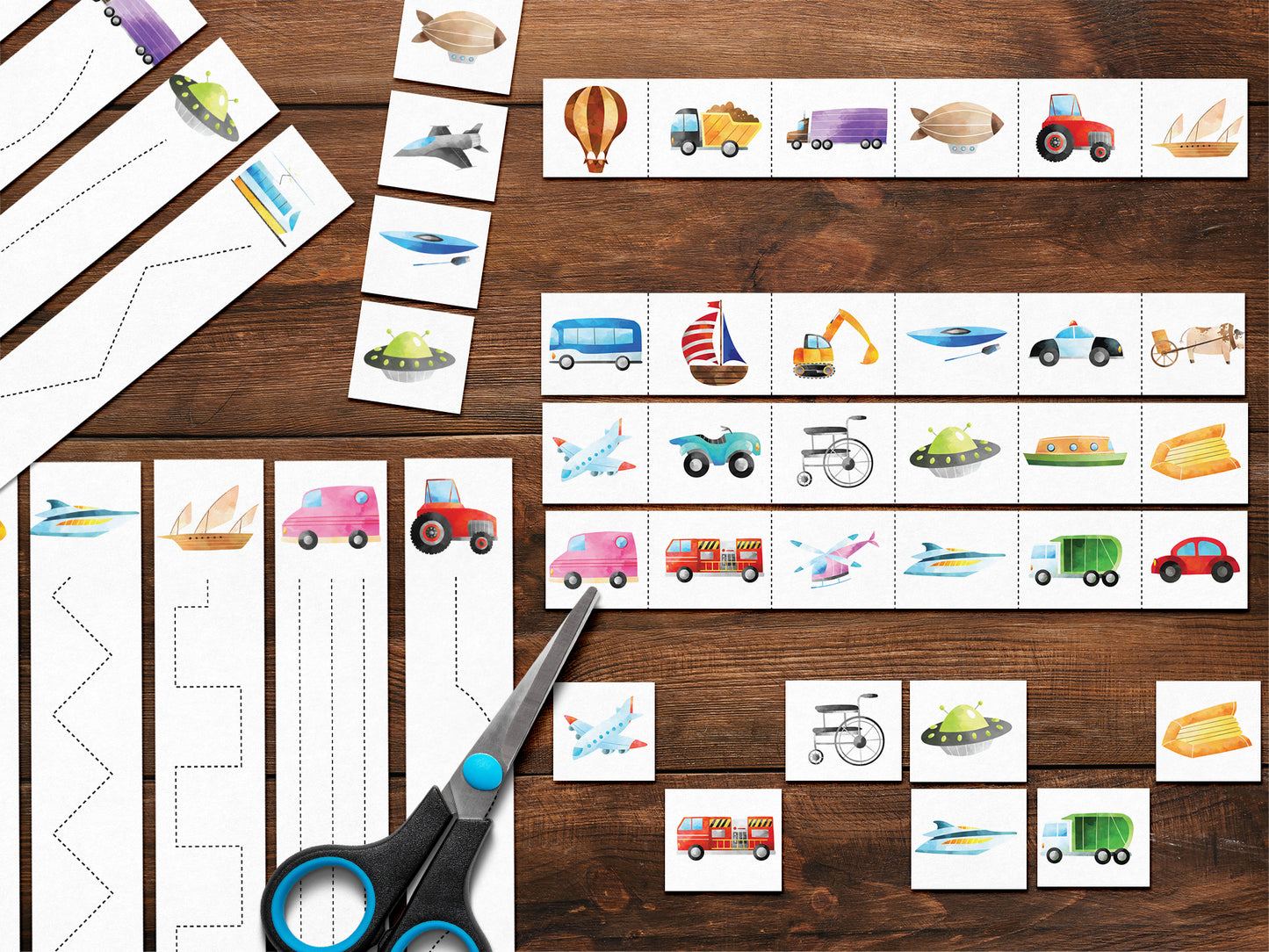 Transportation activity pack Tacucokids