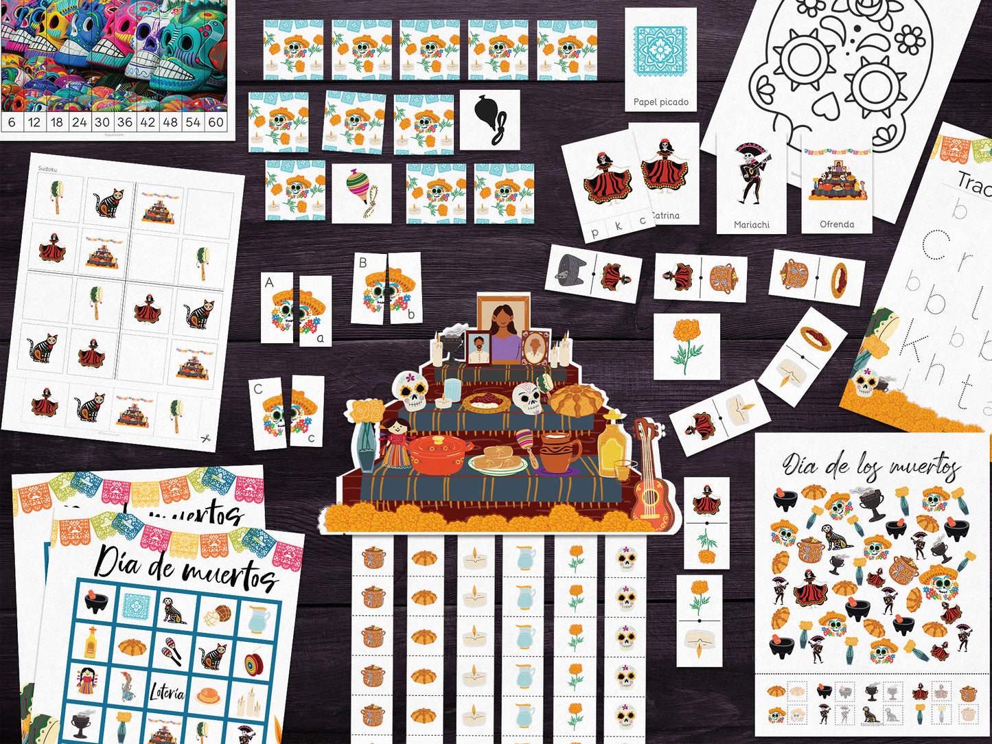 Day of the Dead activity pack Tacucokids