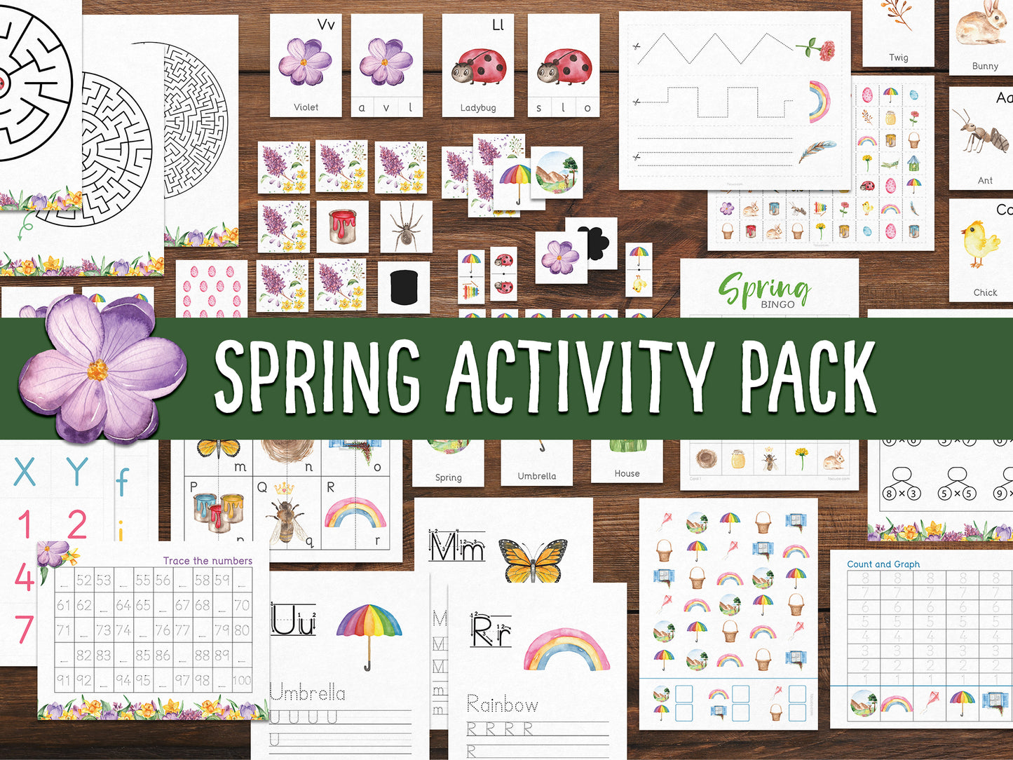 Spring activity pack Tacucokids