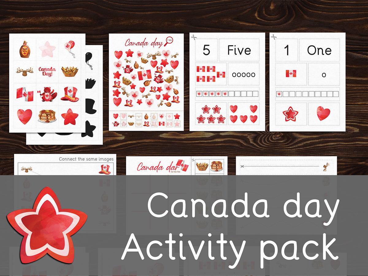 Canada day activity pack Tacucokids