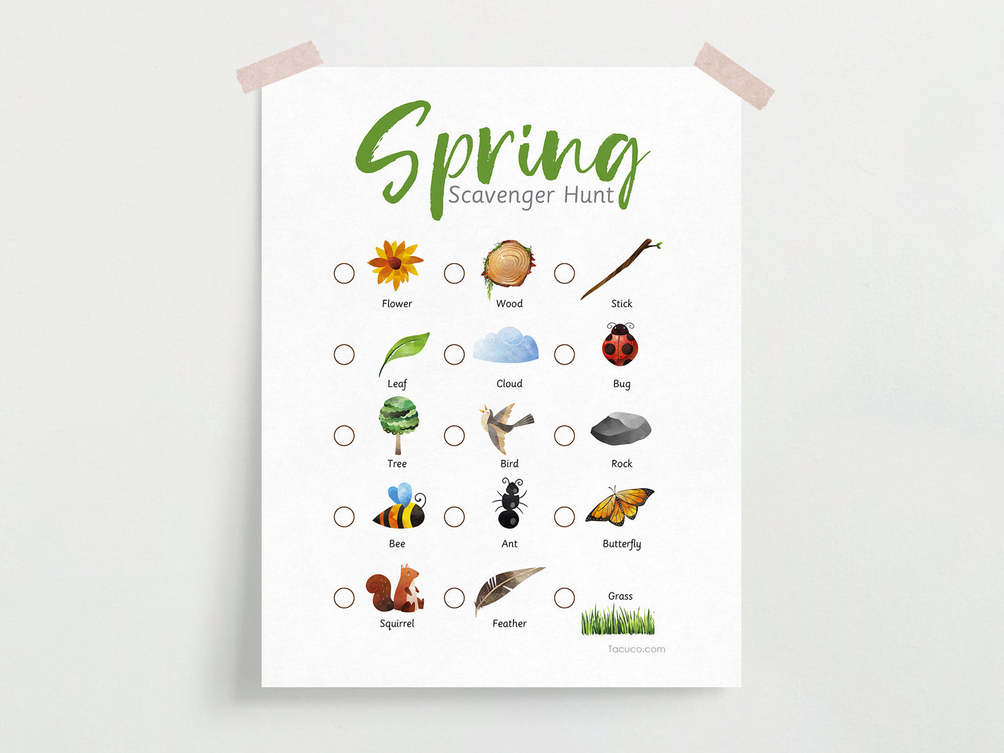 Spring activity pack Tacucokids