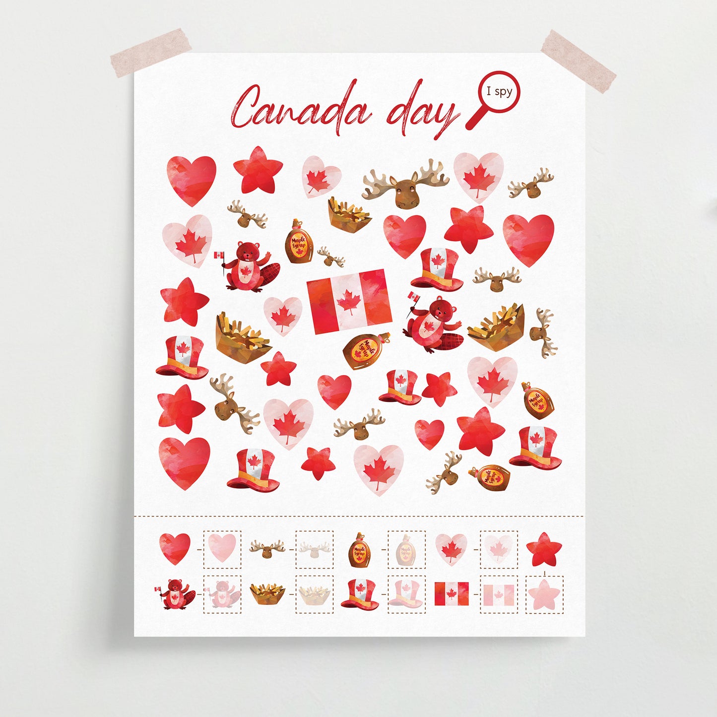 Canada day activity pack Tacucokids