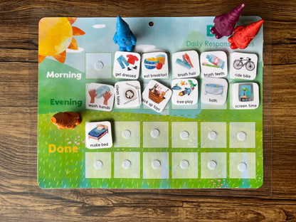 Daily Responsibilities Chart for kids Tacucokids