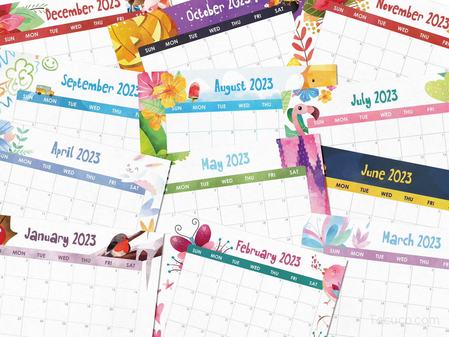 Kids Calendar Tacucokids