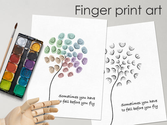 Dandelion Fingerprint Art