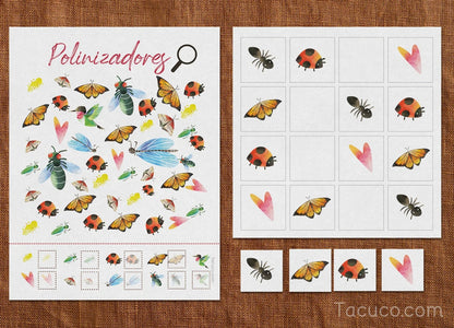 Pollinator mini pack - 2023 - SPANISH Tacucokids