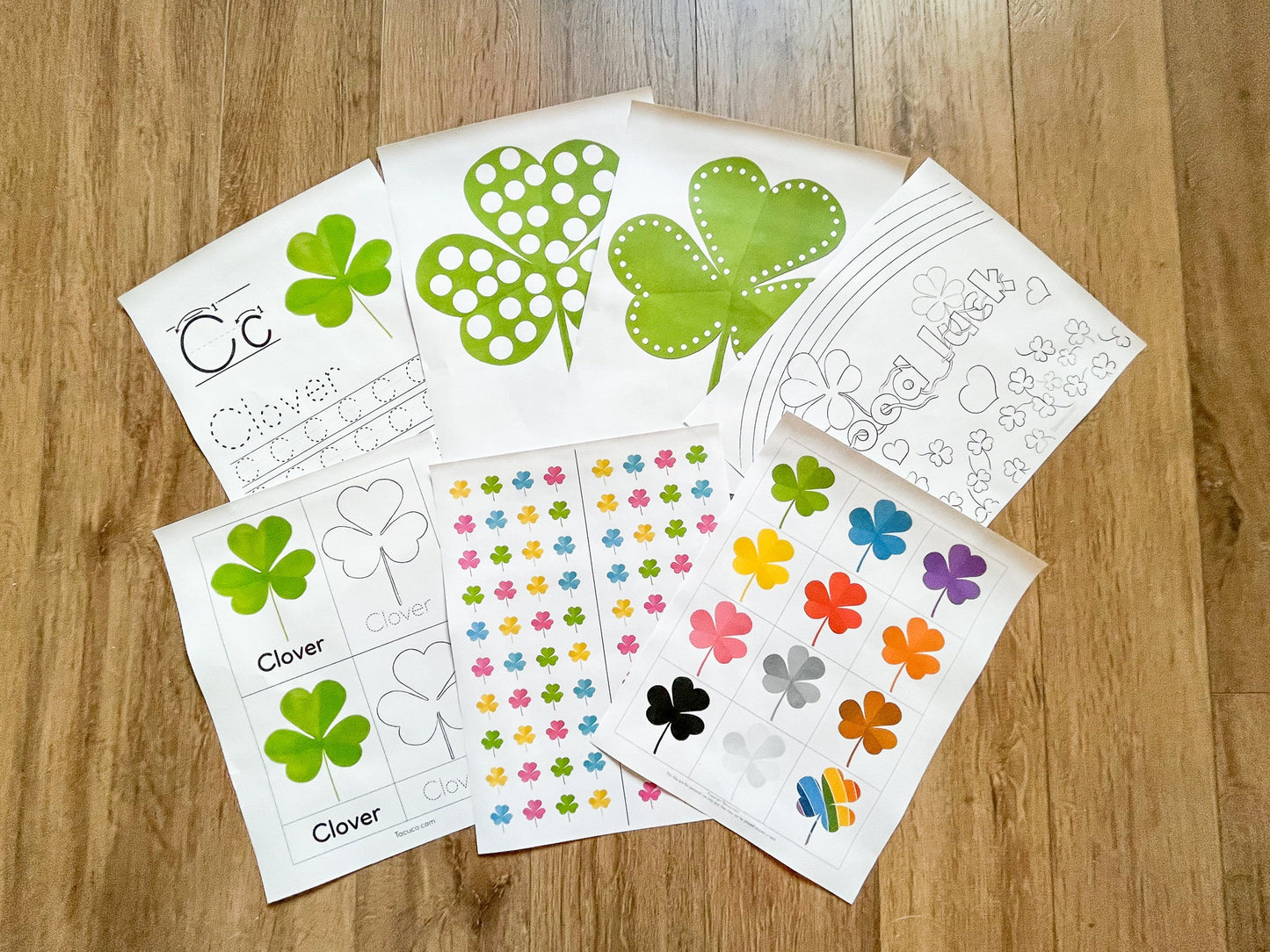 C is for Clover learning pack Tacucokids